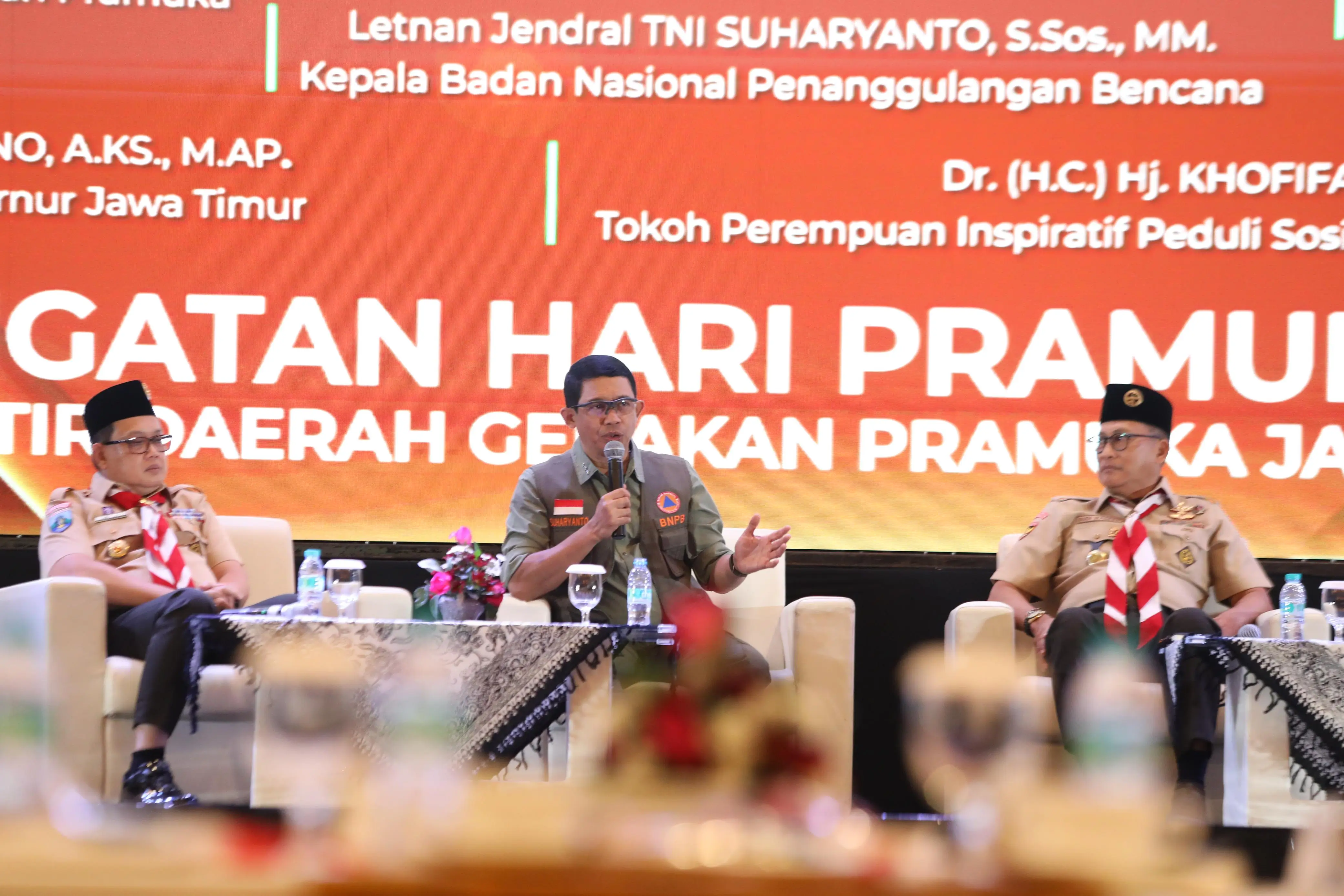 Memupuk Sinergitas BNPB dan Pramuka Kwarda Jawa Timur dalam Penanggulangan Bencana
